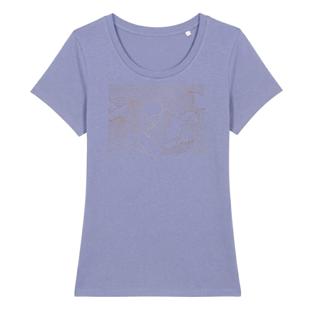 Esthetic Mountains Frauenshirt in Lavendel, Kraxelgaudi
