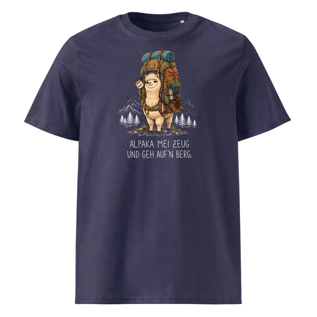 Alpaka mei Zeug T-Shirt Unisex Navy
