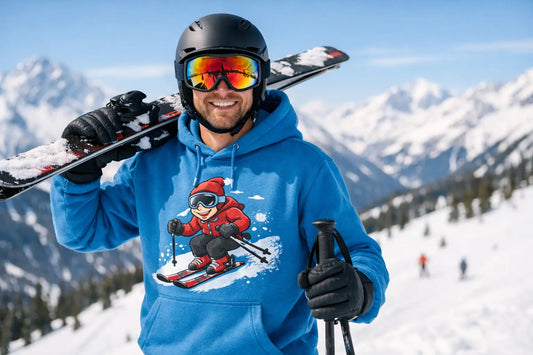 Lustiger Hoodie für Skifahrer: worauf es ankommt