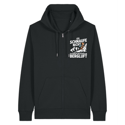 Bergluft Zipper Hoodie Schwarz Front