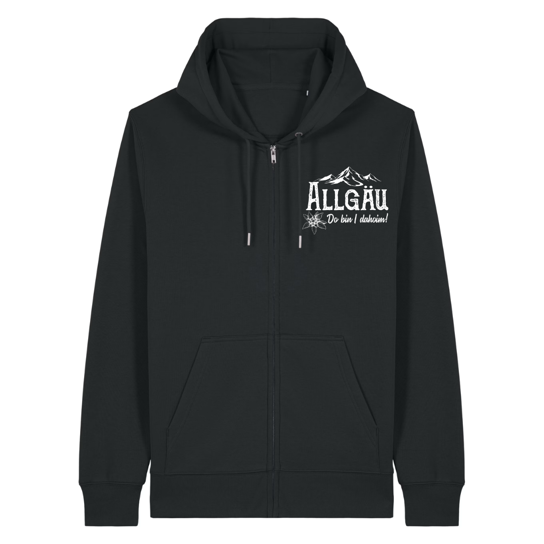 Dahoim Zipper Hoodie Schwarz Front