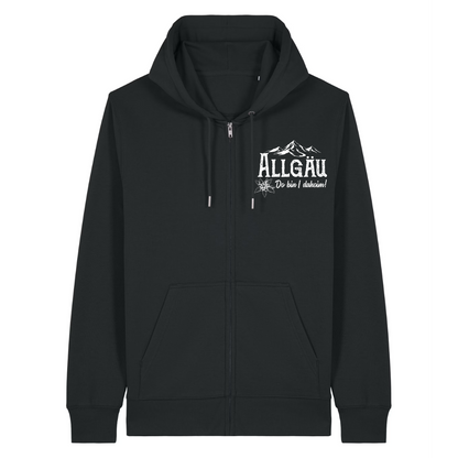Dahoim Zipper Hoodie Schwarz Front