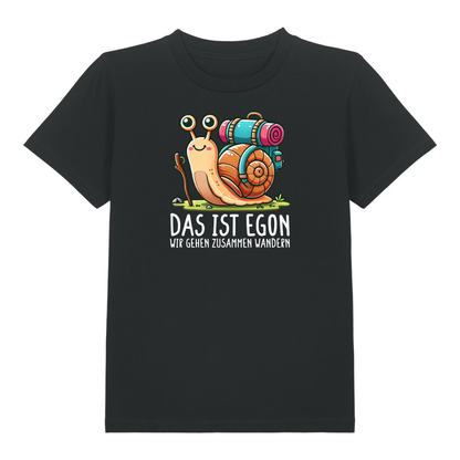 EGON Kinder T-Shirt Schwarz Front