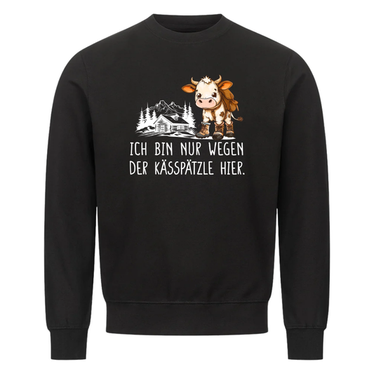 Kässpätzle Sweatshirt Schwarz Front