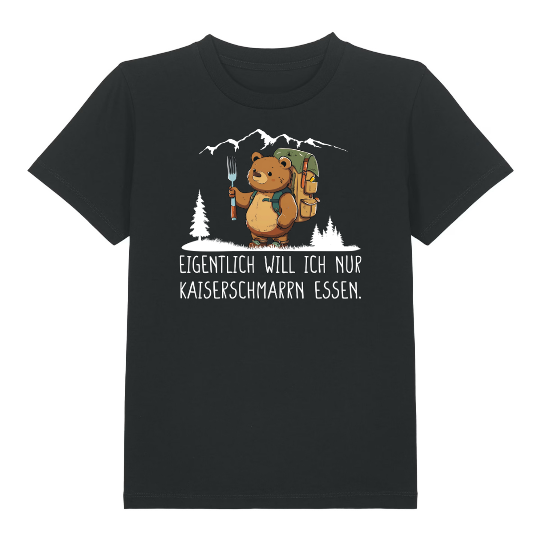 Kaiserbär Kinder T-Shirt Schwarz Front