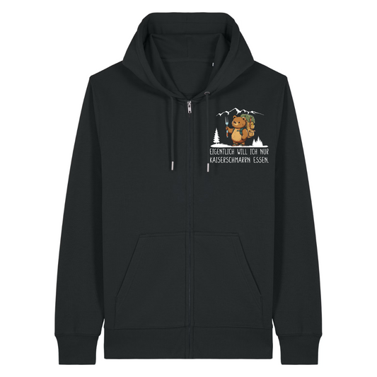 Kaiserbär Zipper Hoodie Schwarz Front