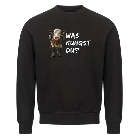 Kuhgst Du Sweatshirt Schwarz Front