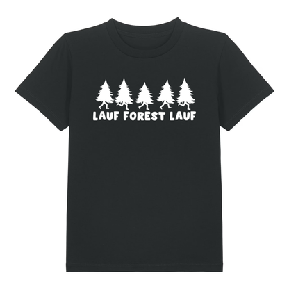 Lauf Forest Kinder T-Shirt Schwarz Front