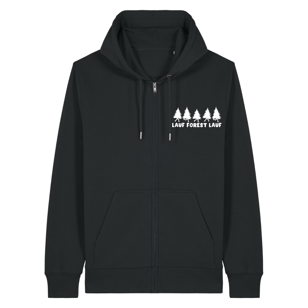 Lauf Forest Zipper Hoodie Schwarz Front