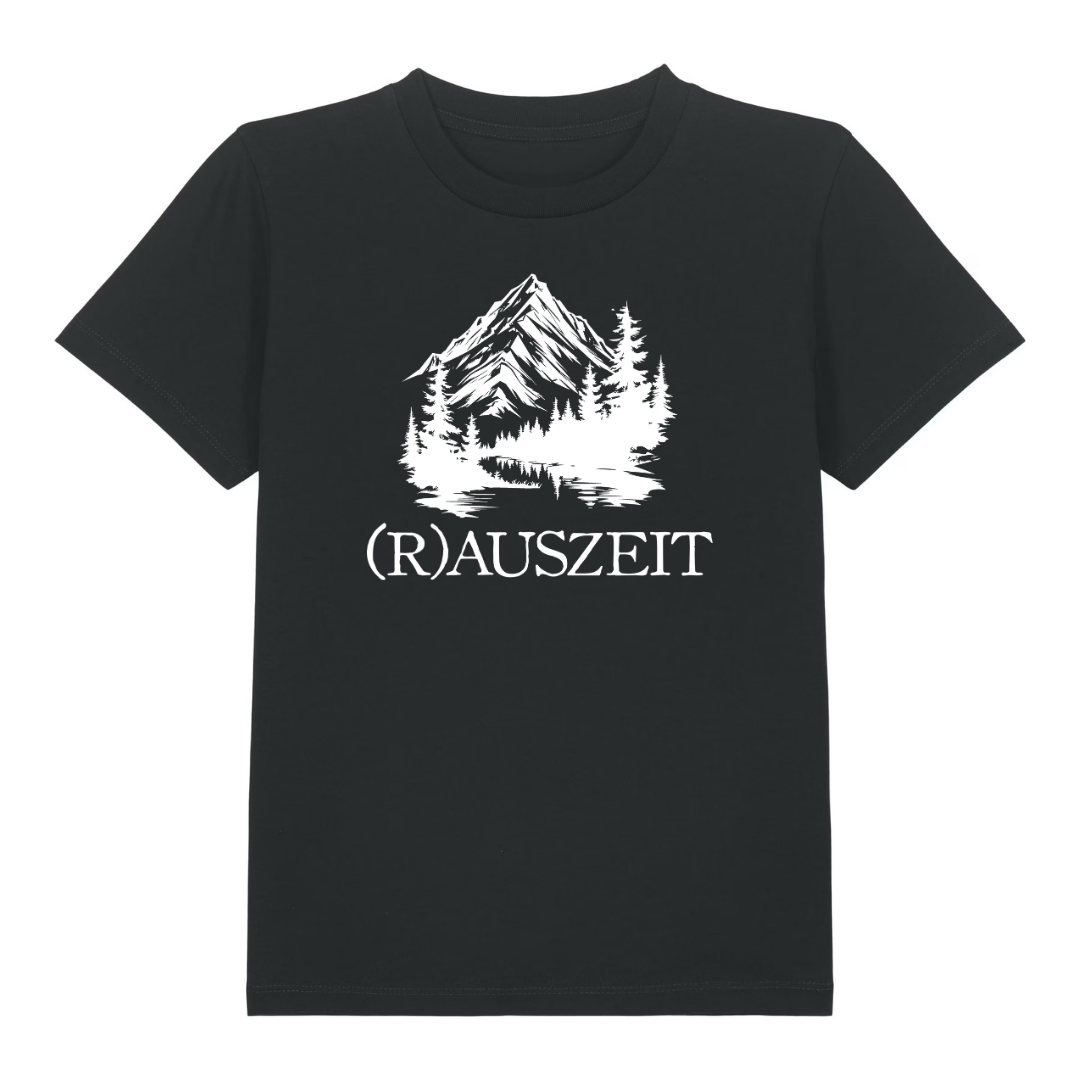 Rauszeit Kinder T-Shirt Schwarz Front