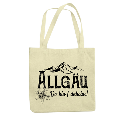 Tragetasche beige – Allgäu Do bin i dahoim