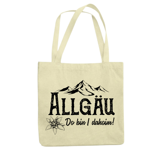 Tragetasche beige – Allgäu Do bin i dahoim