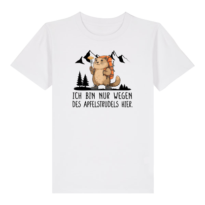 Apfelstrudel Kinder T-Shirt Weiß Front