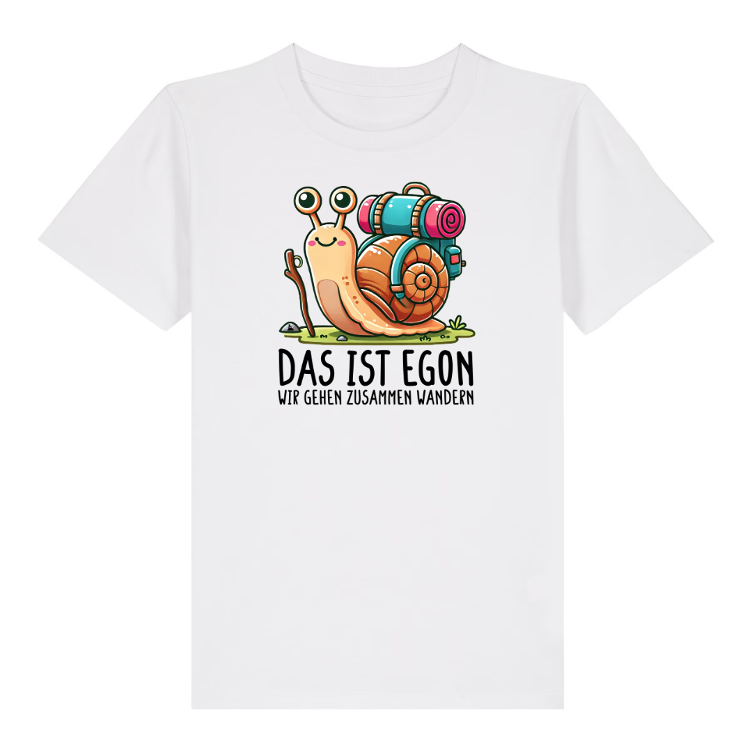 EGON Kinder T-Shirt Weiß Front