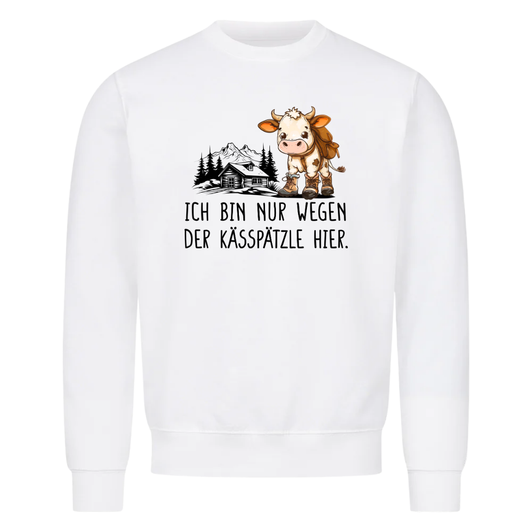 Kässpätzle Sweatshirt Weiß Front