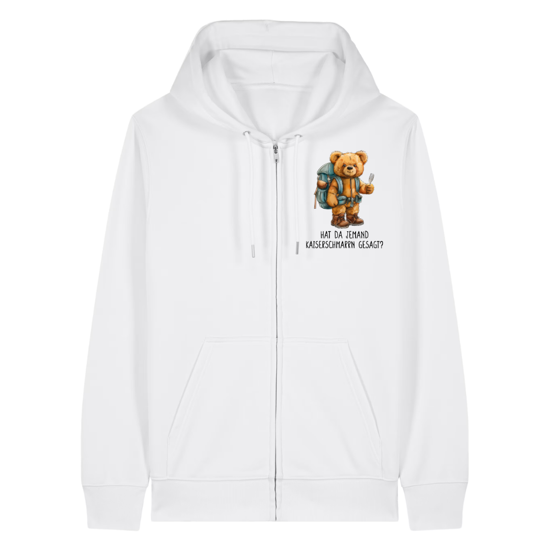 Kaiserohr Zipper Hoodie Weiß Front