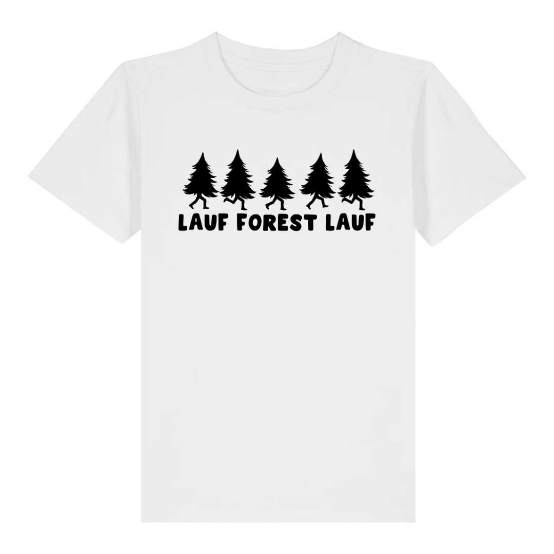 Lauf Forest Kinder T-Shirt Weiß Front
