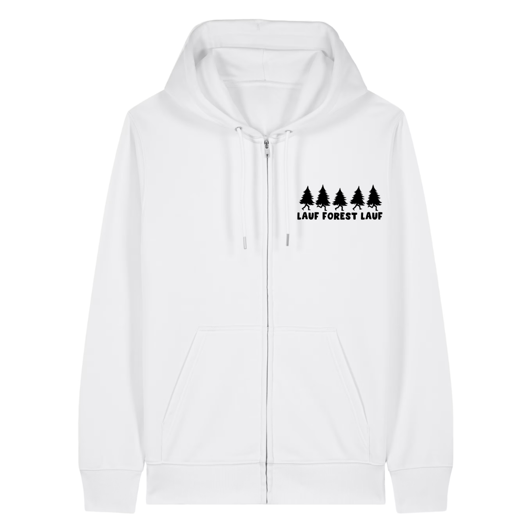 Lauf Forest Zipper Hoodie Weiß Front