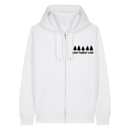 Lauf Forest Zipper Hoodie Weiß Front