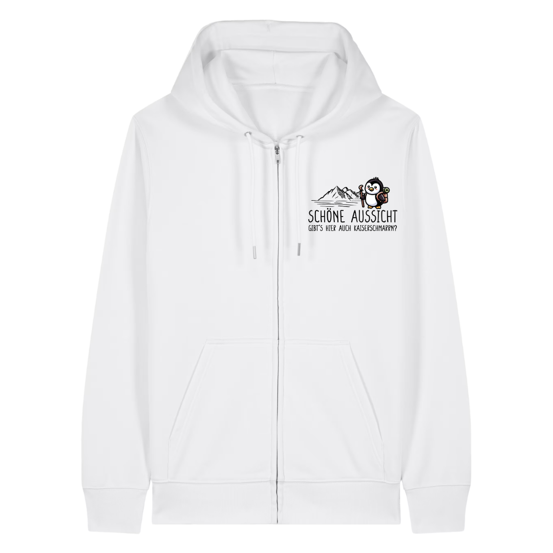 Schöne Aussicht Zipper Hoodie Weiß Front