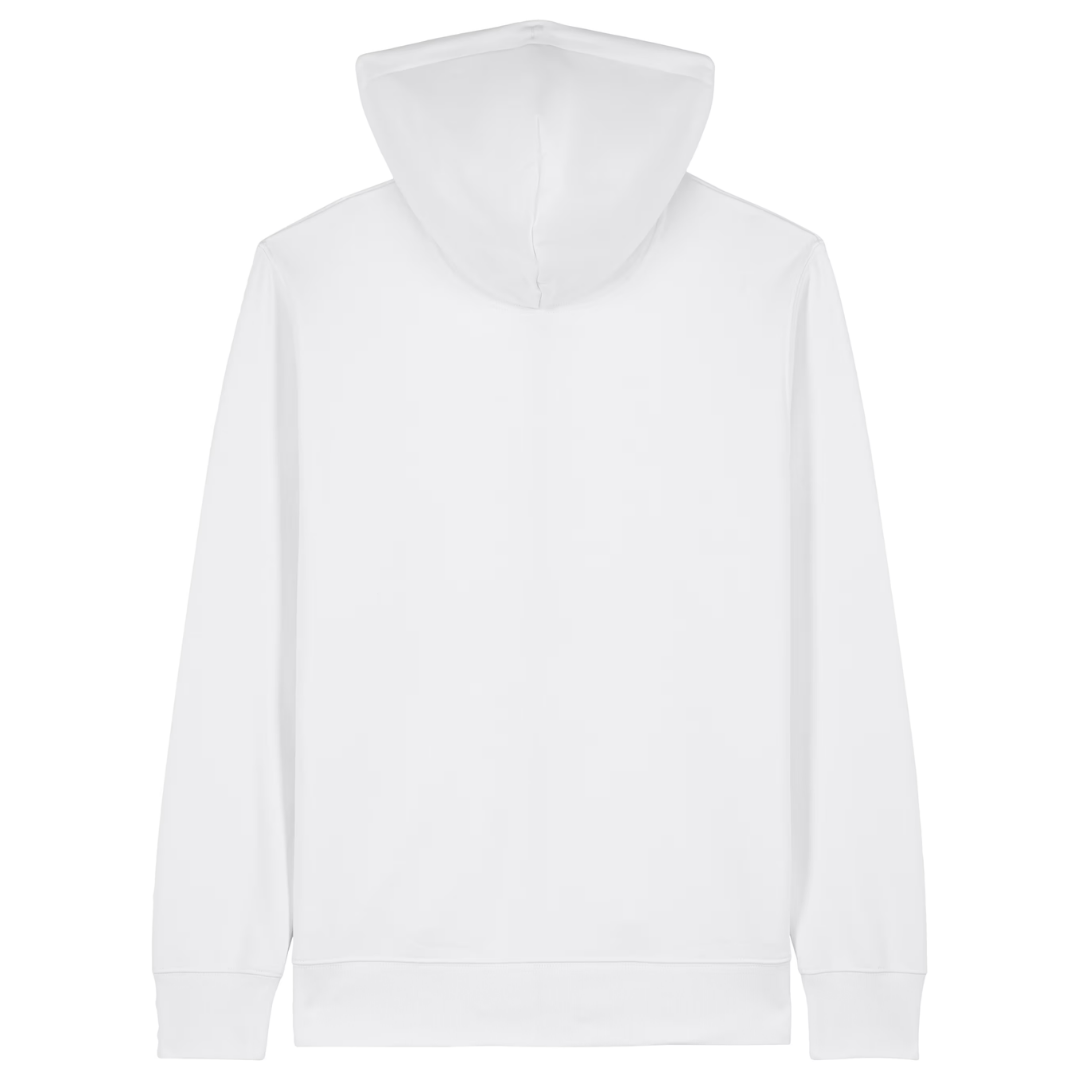 Bock Zipper Hoodie Weiß Back