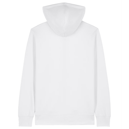 Bock Zipper Hoodie Weiß Back