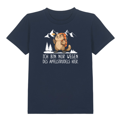 Apfelstrudel Kinder T-Shirt Navy Front