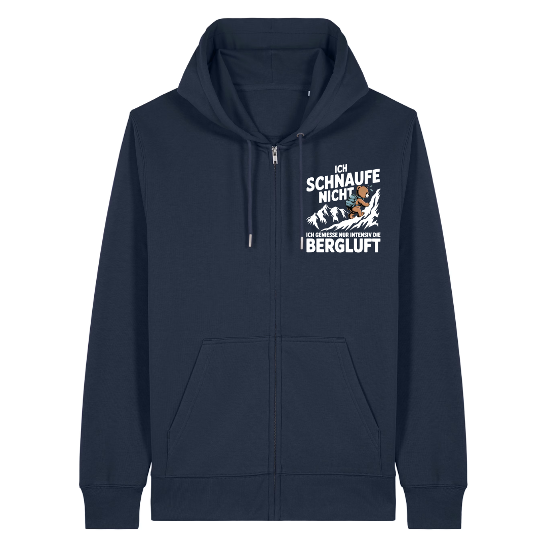 Bergluft Zipper Hoodie Navy Front
