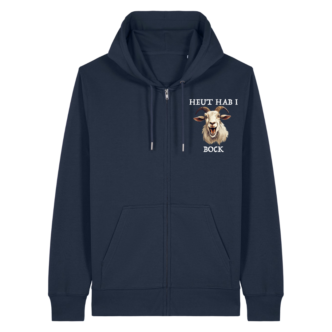 Bock Zipper Hoodie Navy Front