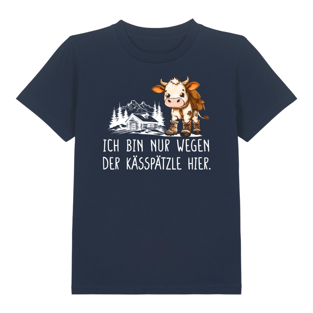 Kässpätzle Kinder T-Shirt Navy Front