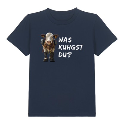 Kuhgst Du Kinder T-Shirt Navy Front