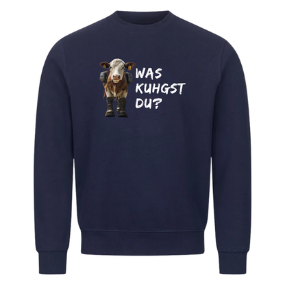 Kuhgst Du Sweatshirt Navy Front