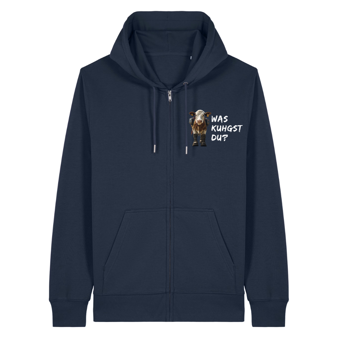 Kuhgst Du Zipper Hoodie Navy Front