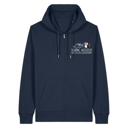 Schöne Aussicht Zipper Hoodie Navy Front