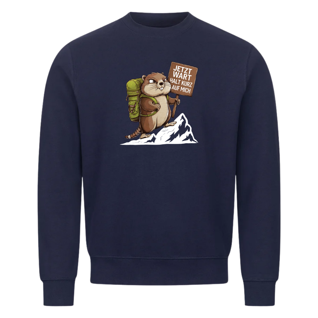 Warte Kurz Sweatshirt Navy Front