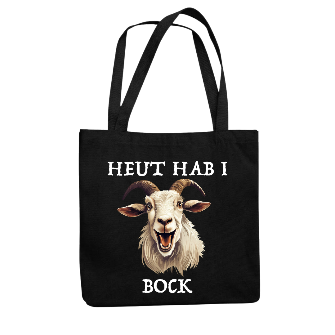 Tragetasche schwarz – Heut hab i Bock