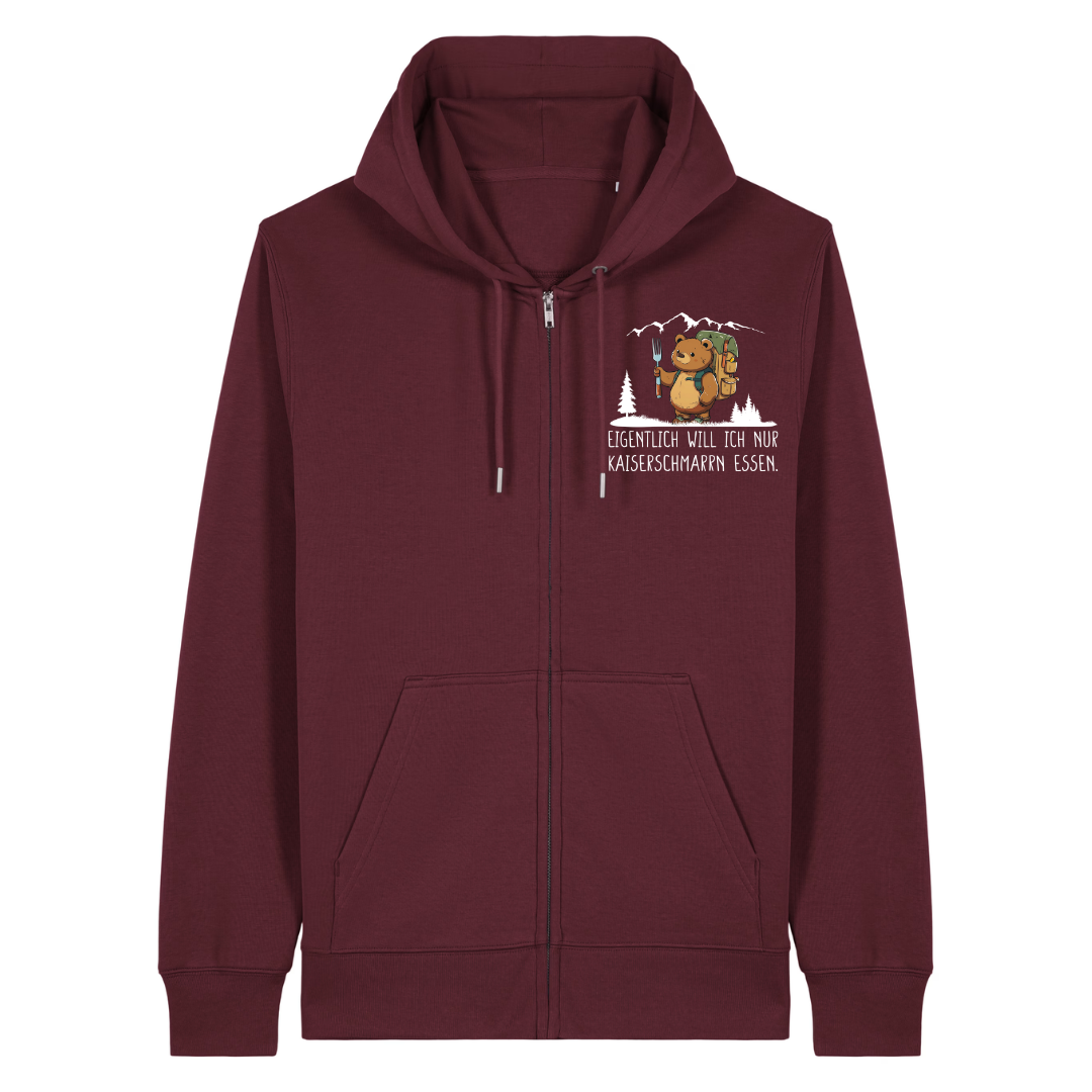 Kaiserbär Zipper Hoodie Burgunder Front