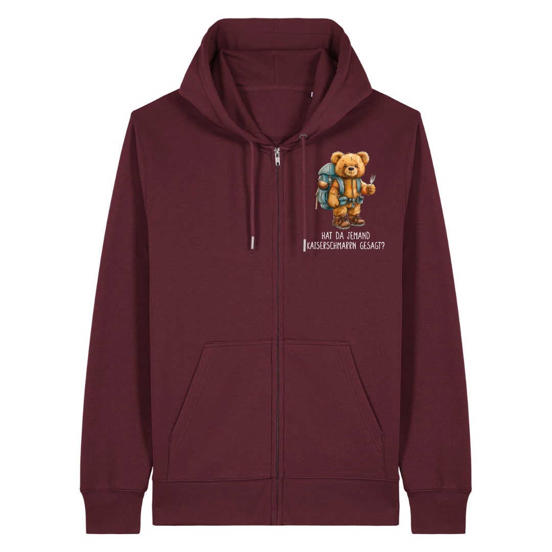 Kaiserohr Zipper Hoodie Burgunder Front