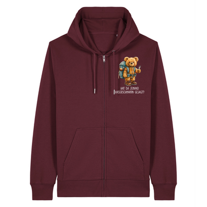 Kaiserohr Zipper Hoodie Burgunder Front