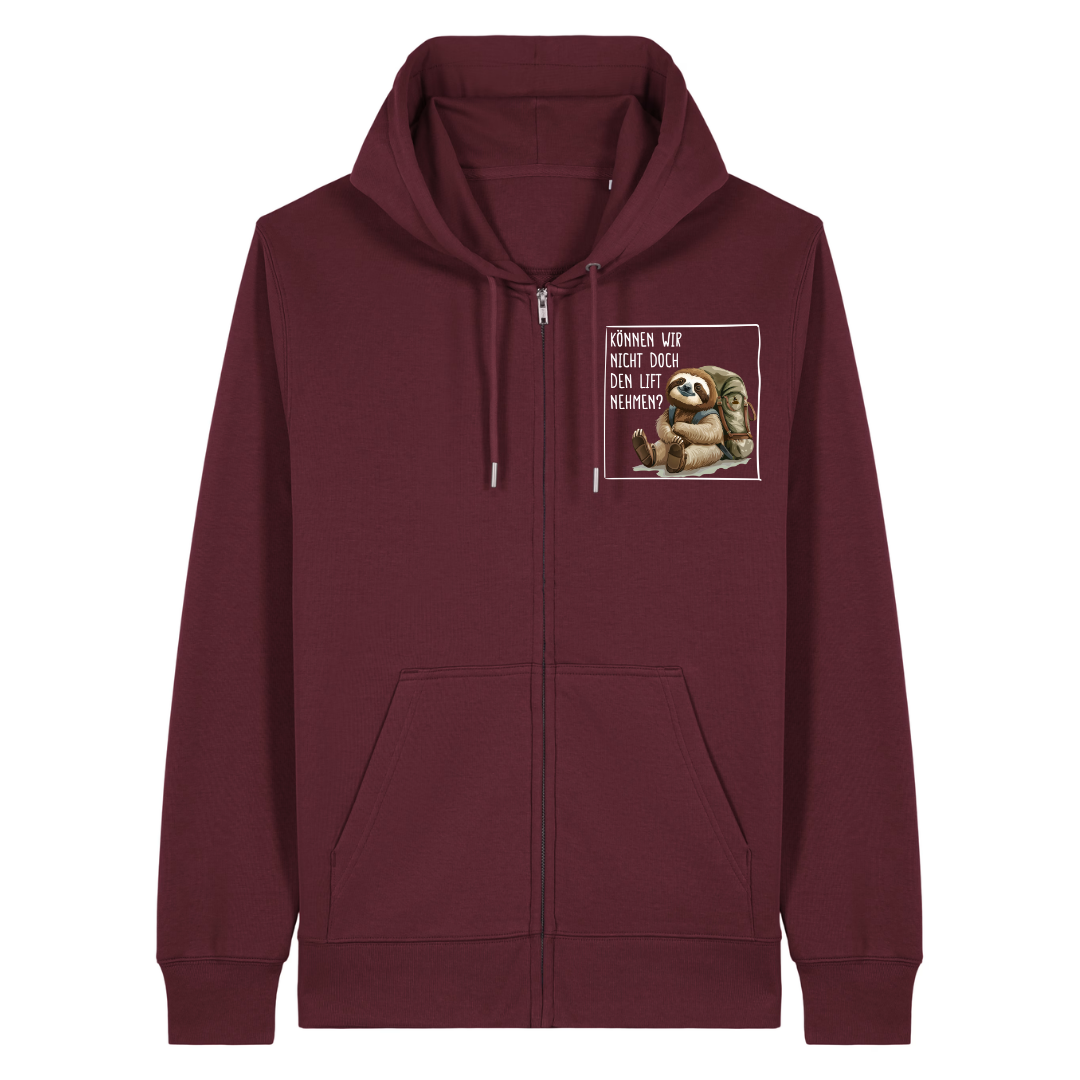 Lift Zipper Hoodie Burgunder Front