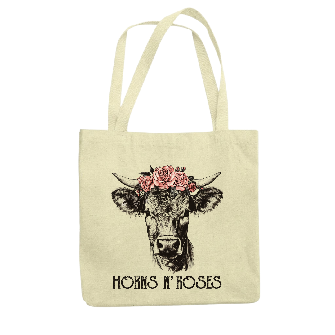 Tragetasche beige – Horns N Roses