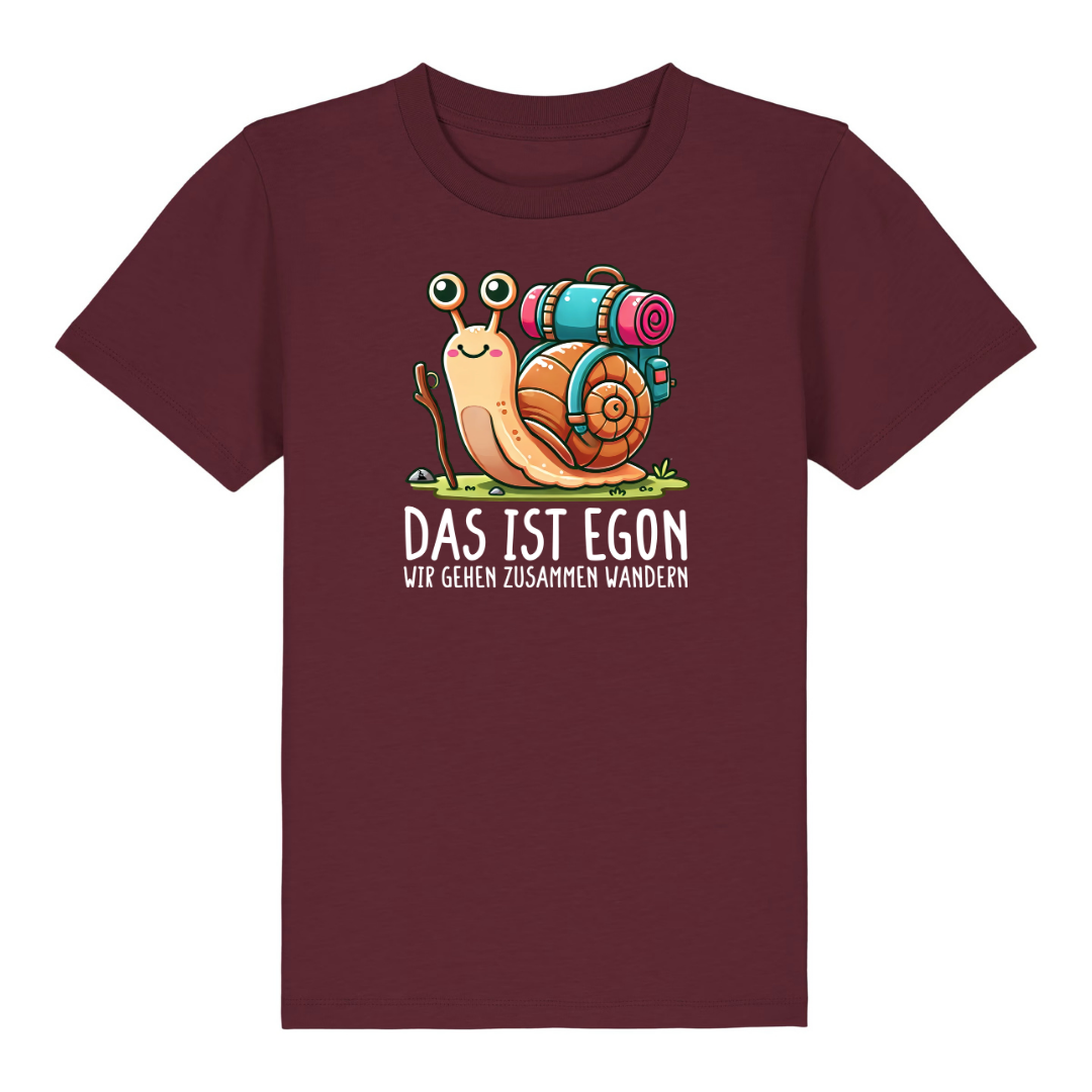 EGON Kinder T-Shirt Burgunder Front