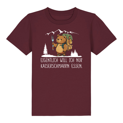 Kaiserbär Kinder T-Shirt Burgunder Front