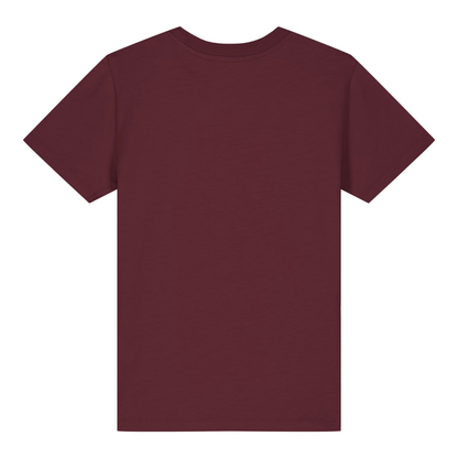 Kuhgst Du Kinder T-Shirt Burgunder Back