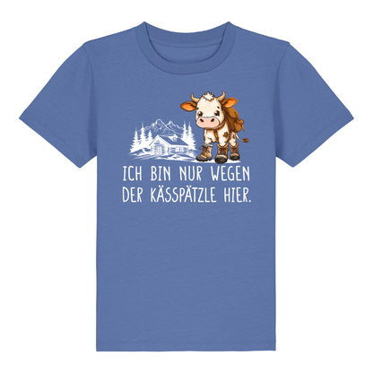Kässpätzle Kinder T-Shirt Blau Front