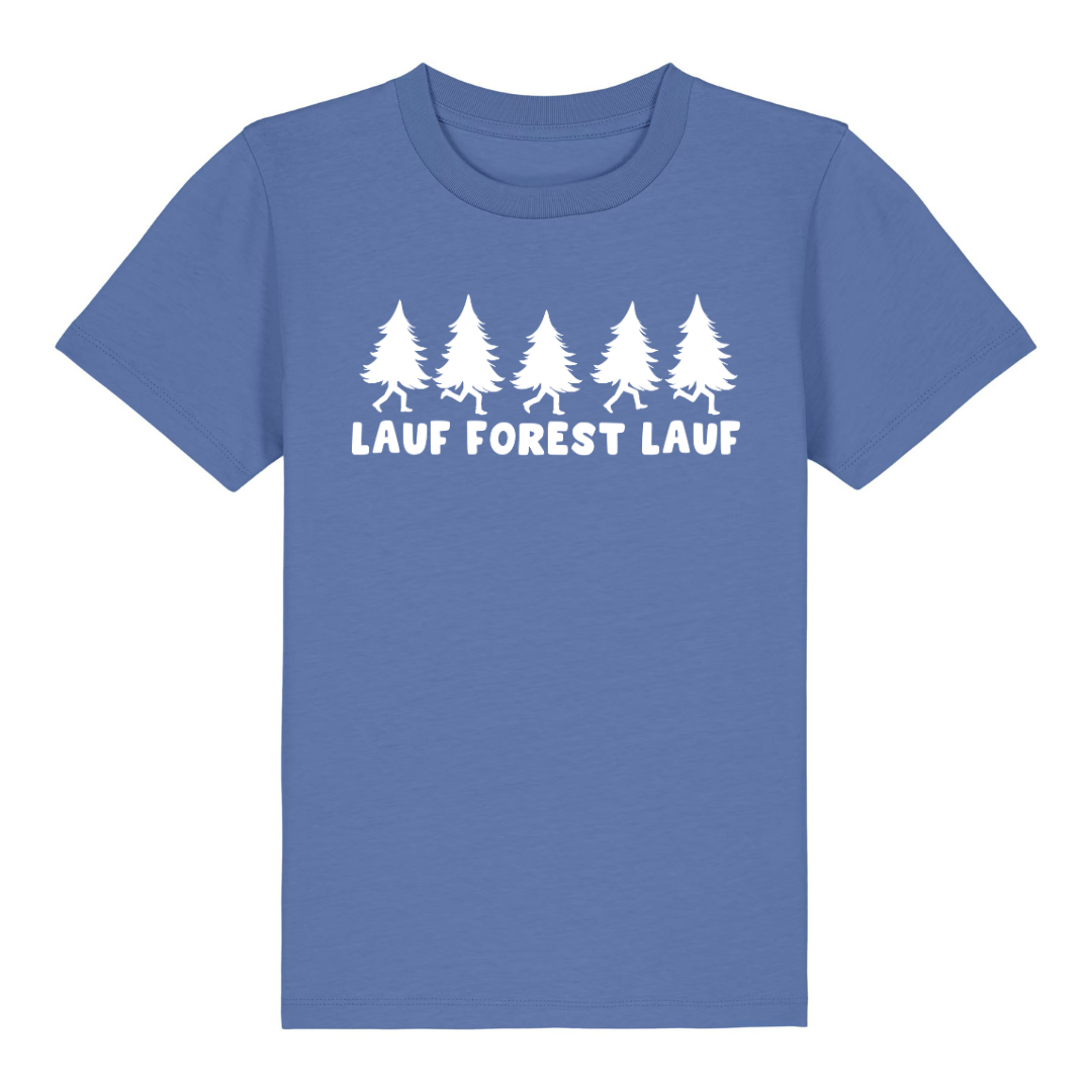 Lauf Forest Kinder T-Shirt Blau Front