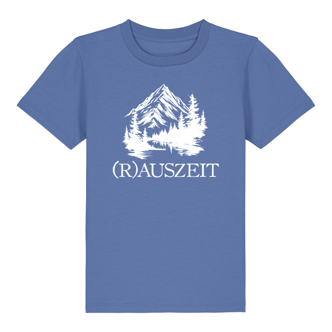 Rauszeit Kinder T-Shirt Blau Front