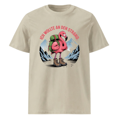 Ich wollte an den Strand T-Shirt Unisex mit Wander-Spruch, Farbvariante