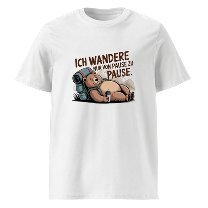 Pausenbär T-Shirt Unisex mit Bären-Motiv, Motivdetail