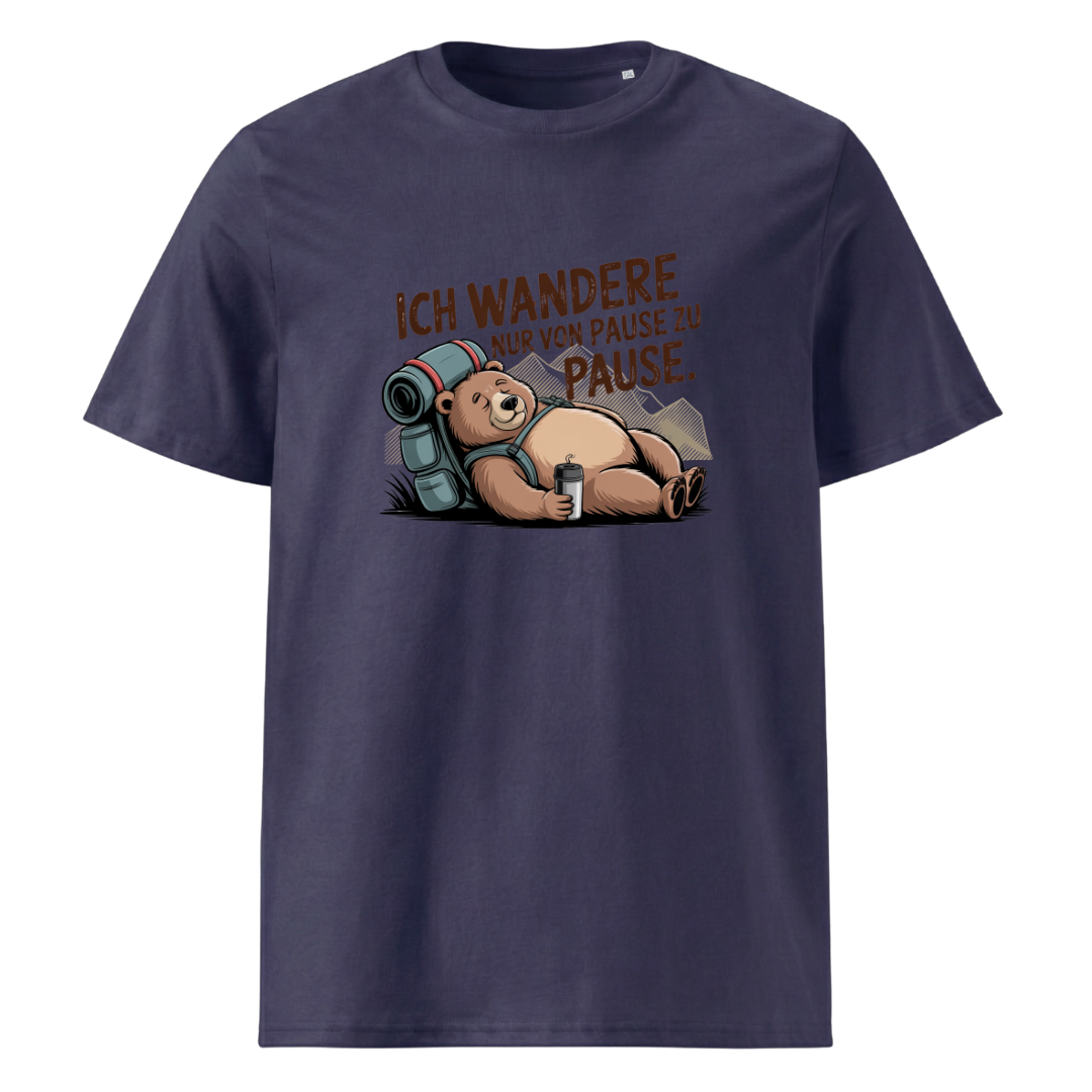 Pausenbär T-Shirt Unisex mit Bären-Motiv, weitere Ansicht
